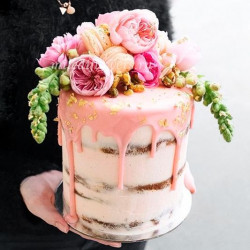 Цветочное оформление торта (1 ярус)
