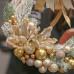 Рождественский венок "Золотая карамель"